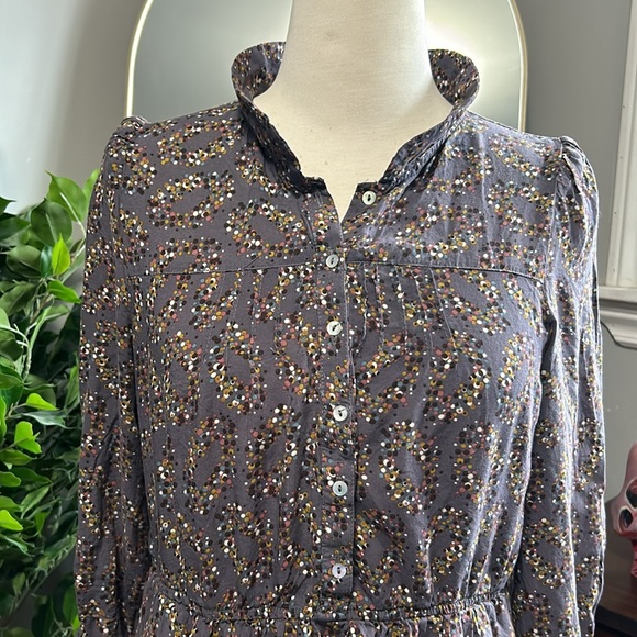 Zara Floral / polka dot pattern Boho Dress - Picture 3 of 8